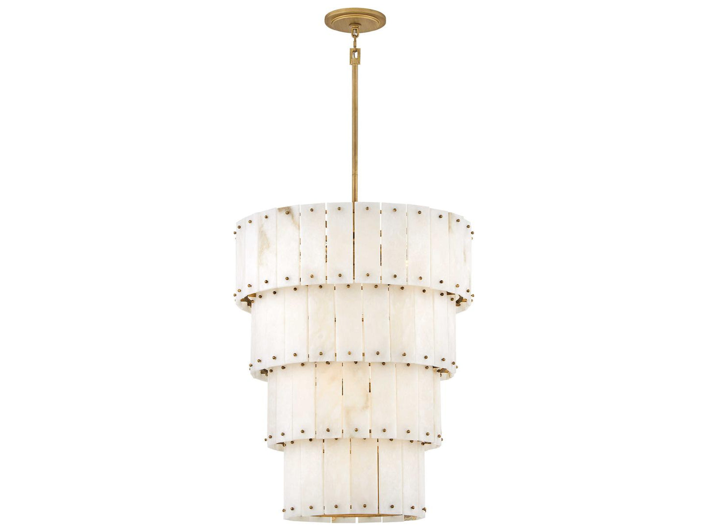Fredrick Ramond Simone 9-Light Burnished Gold Multi Tier Chandelier