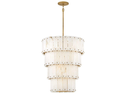 Fredrick Ramond Simone 9-Light Burnished Gold Multi Tier Chandelier
