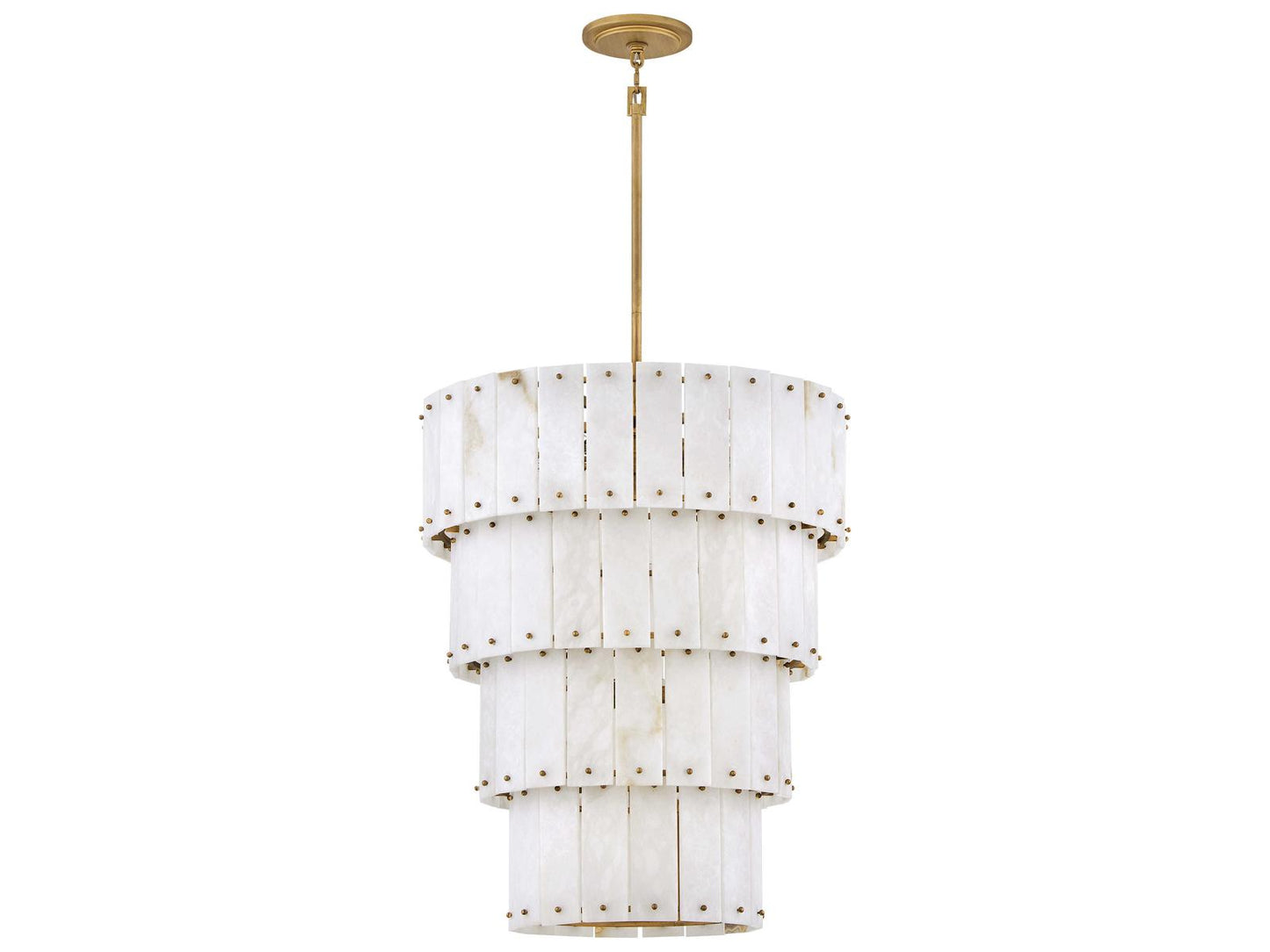 Fredrick Ramond Simone 9-Light Burnished Gold Multi Tier Chandelier