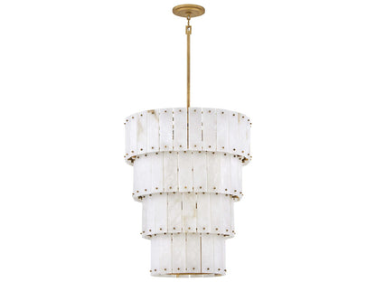 Fredrick Ramond Simone 9-Light Burnished Gold Multi Tier Chandelier