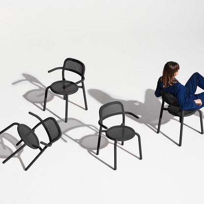 Toni Tablo Outdoor Dining Table Set with 6 Armchairs