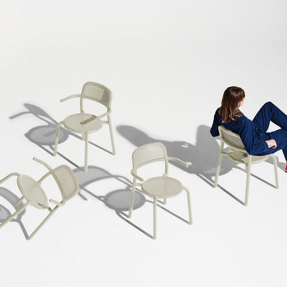 Toni Tablo Outdoor Dining Table Set with 6 Armchairs