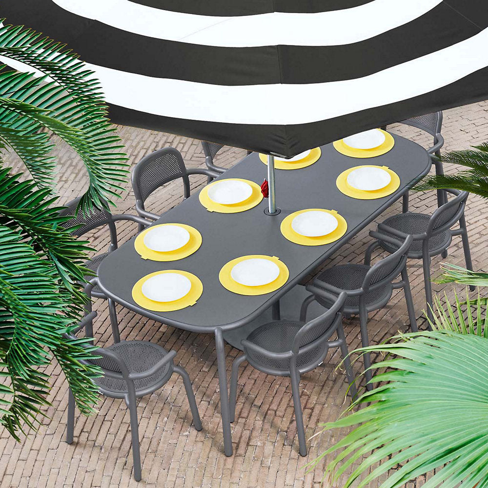 Toni Tablo Outdoor Dining Table Set with 6 Armchairs