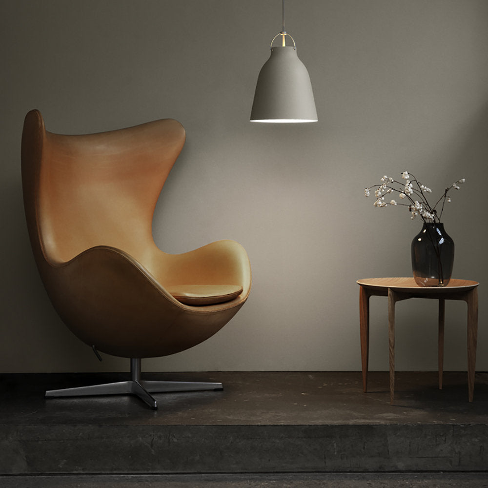 Egg Leather Swivel Chair