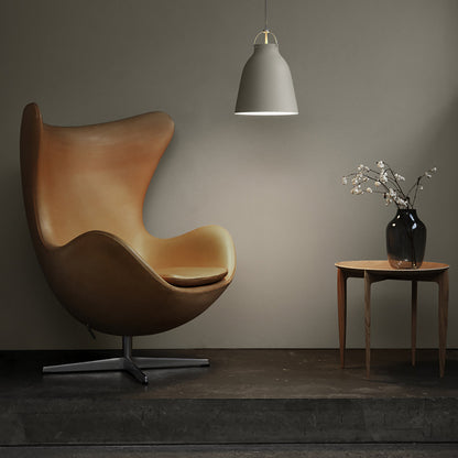 Egg Leather Swivel Chair