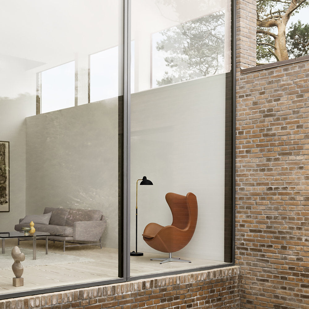 Egg Leather Swivel Chair