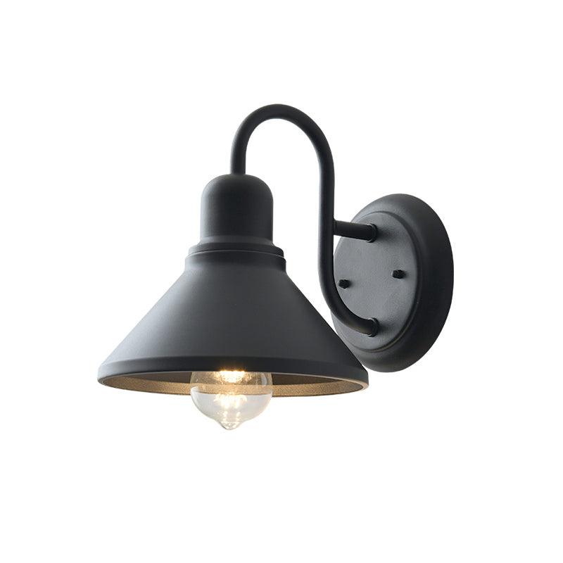 Fable Outdoor Wall Lamp ∅ 8.3″ x W 9.8″ x H 9.4″ / Dia 21cm x W 25cm x H 24cm / Black Outdoor Lighting