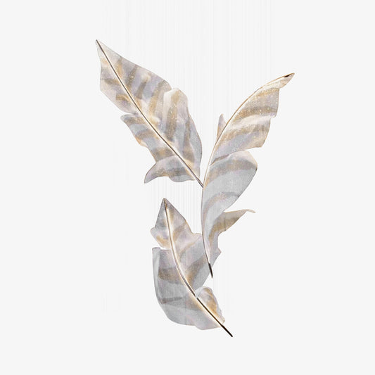 Falling Leaves Glass Chandelier H 23.6″ x W 9.4″ (Single leaf) / Warm Light Chandelier