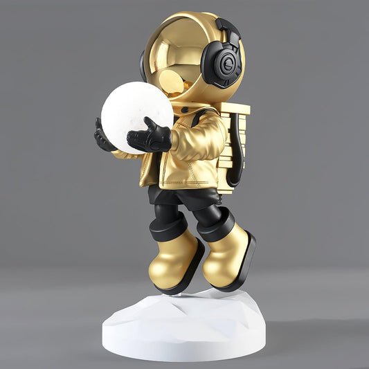 Fantasy Astronaut Built-in Battery Floor Light ∅ 15.7″ x H 31.4″/ Dia 40cm x H 80cm / Gold Floor lamp