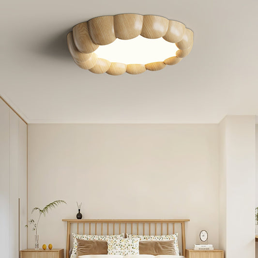 Faux Wood Ripple Ceiling Lamp Ceiling lamp