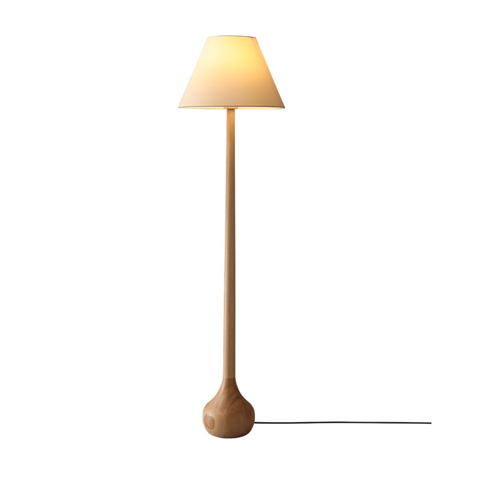 Final Strike Floor Lamp ∅ 15.7″ x H 59.4″ / Wood Color / US Plug Floor lamp