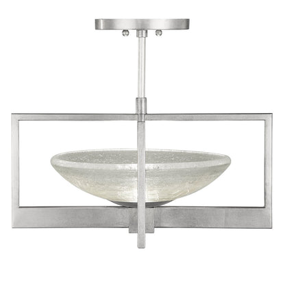 Fine Art Delphi 18" Square Semi Flush Mount