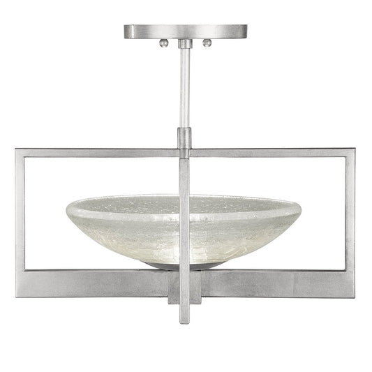 Fine Art Delphi 18" Square Semi Flush Mount