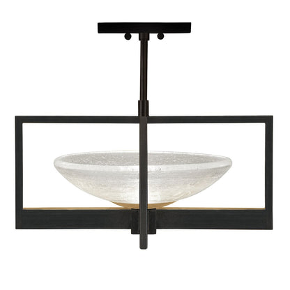 Fine Art Delphi 18" Square Semi Flush Mount
