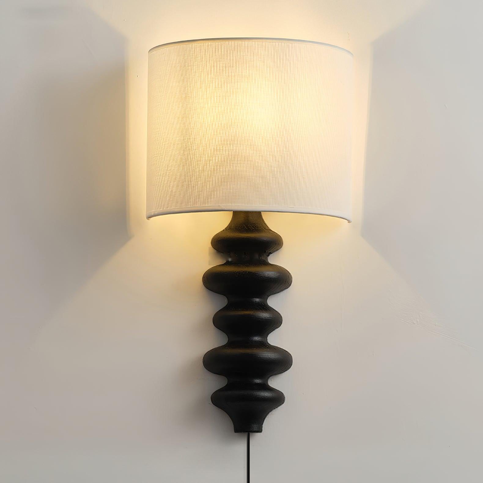 Fishbone Plug-in Sconce L 11.8″ x W 6.3″ x H 20.9″ / L 30cm x W 16cm x H 53cm / Black / US Plug Wall lamp