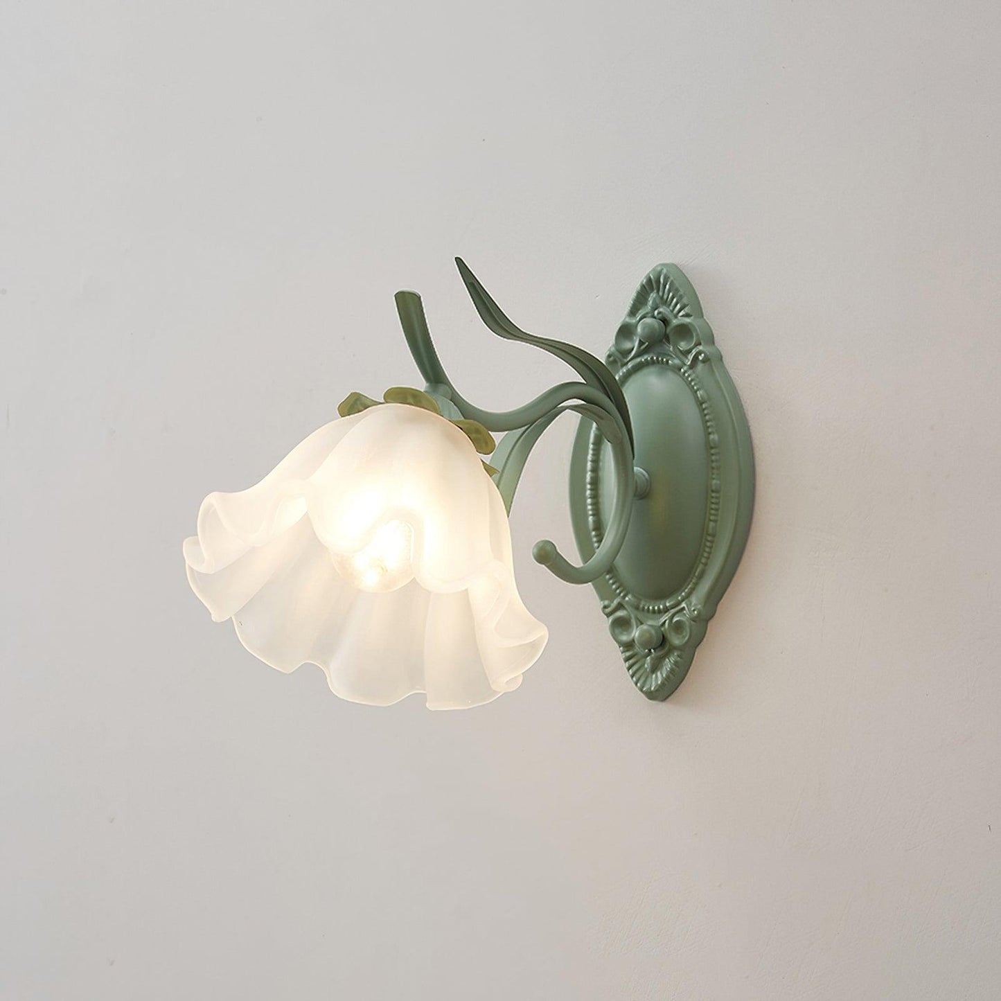 Flared Wall Light ∅ 11.8″ x H 8.7″ / Dia 30cm x H 22cm / Green Wall lamp