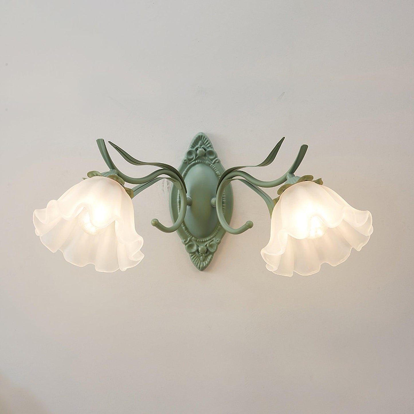 Flared Wall Light ∅ 17.7″ x H 9.8″ / Dia 45cm x H 25cm / Green Wall lamp