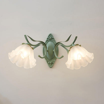 Flared Wall Light ∅ 17.7″ x H 9.8″ / Dia 45cm x H 25cm / Green Wall lamp