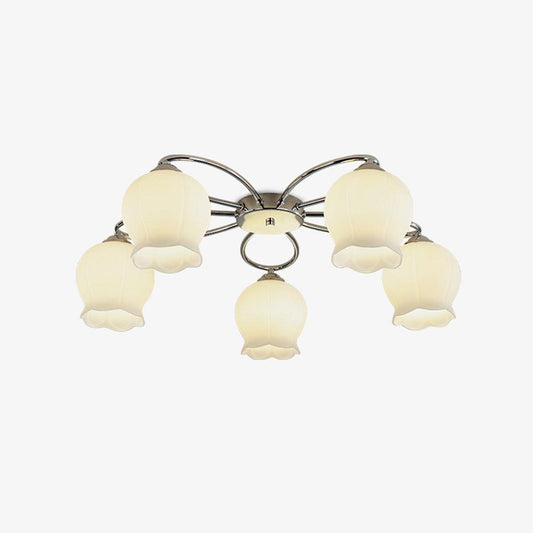 Floral Glass Ceiling Lamp