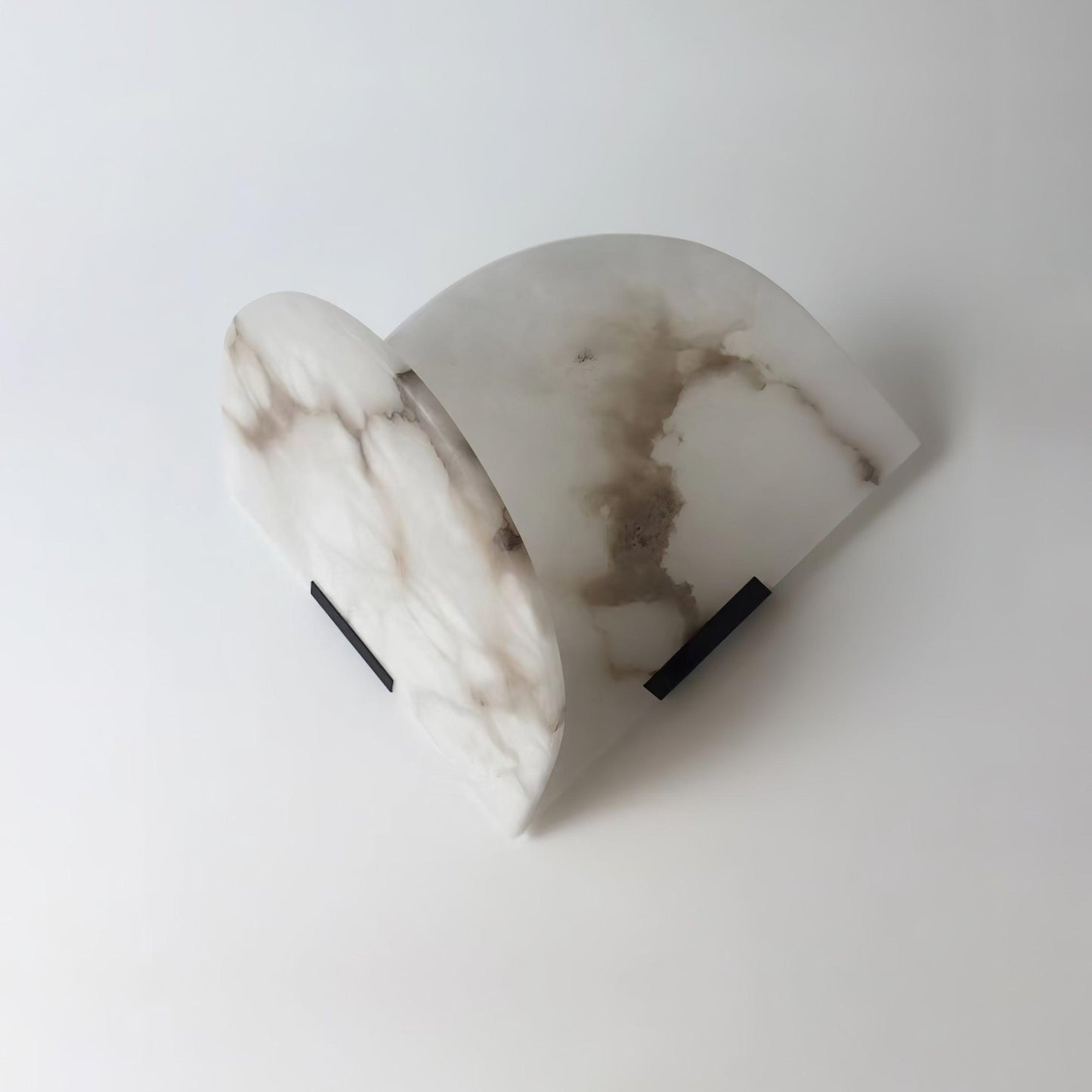 Fly Gaby Wall Lamp ∅ 11.8″ x H 7.9″ / ∅ 30cm x H 20cm / White & Black Wall lamp