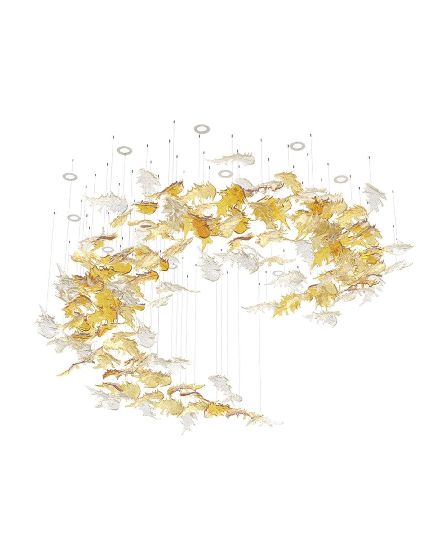 Flying Leaves Chandelier