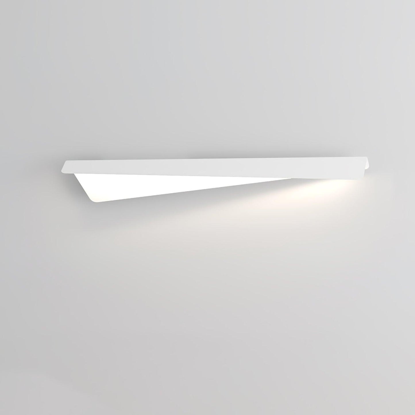 Folding Line Wall Light ∅ 35.4″ x H 5.1″ / Dia 90cm x H 13cm / White / Three-Color Changing Light Wall lamp