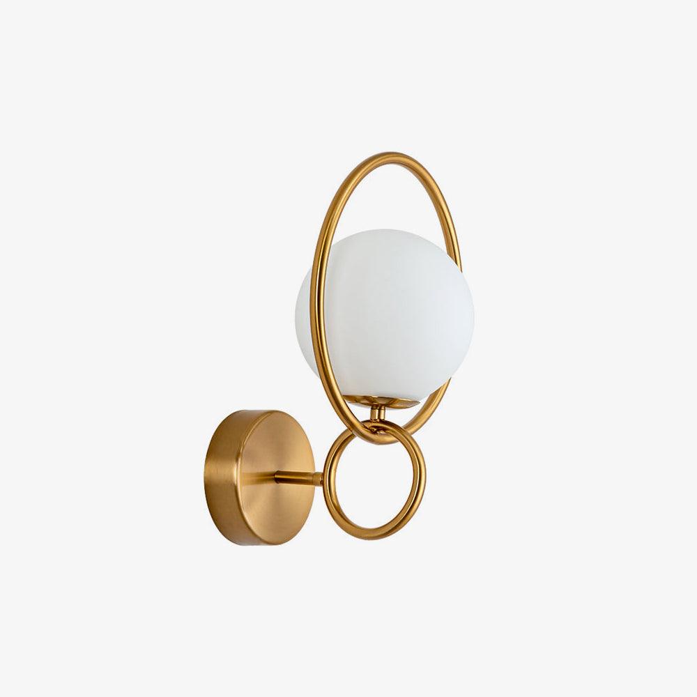 Fort Halo Gold Wall Light ∅ 9.1″ x H 13.8″ / Dia 23cm x H 35cm / Gold Wall lamp
