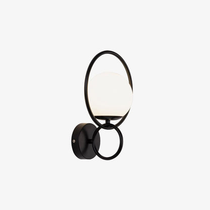 Fort Halo Gold Wall Light ∅ 9.1″ x H 13.8″ / Dia 23cm x H 35cm / Black Wall lamp