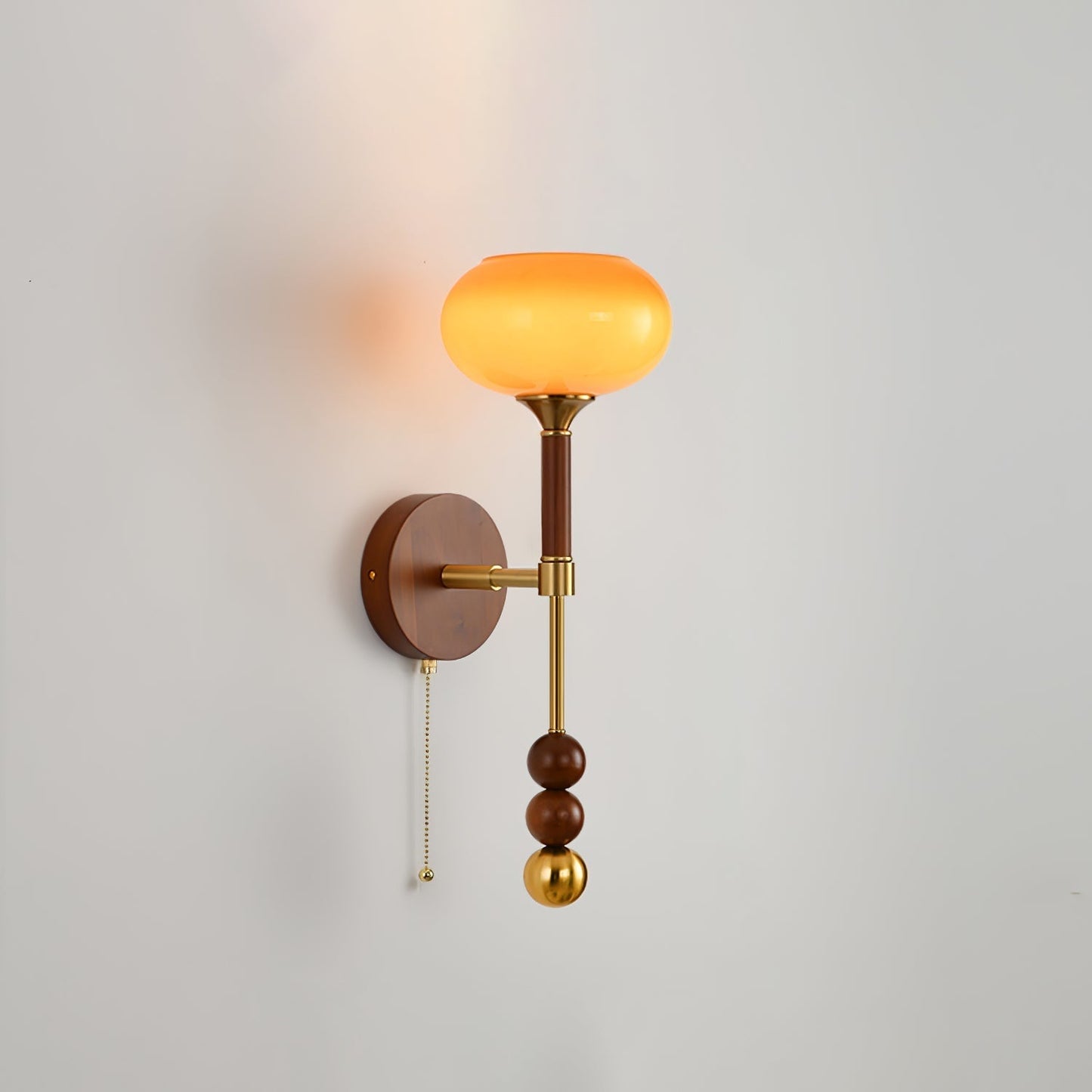 Roma Wall Sconce Model A1: ∅ 7.1″ x H 19.7″ / Single Wall lamp