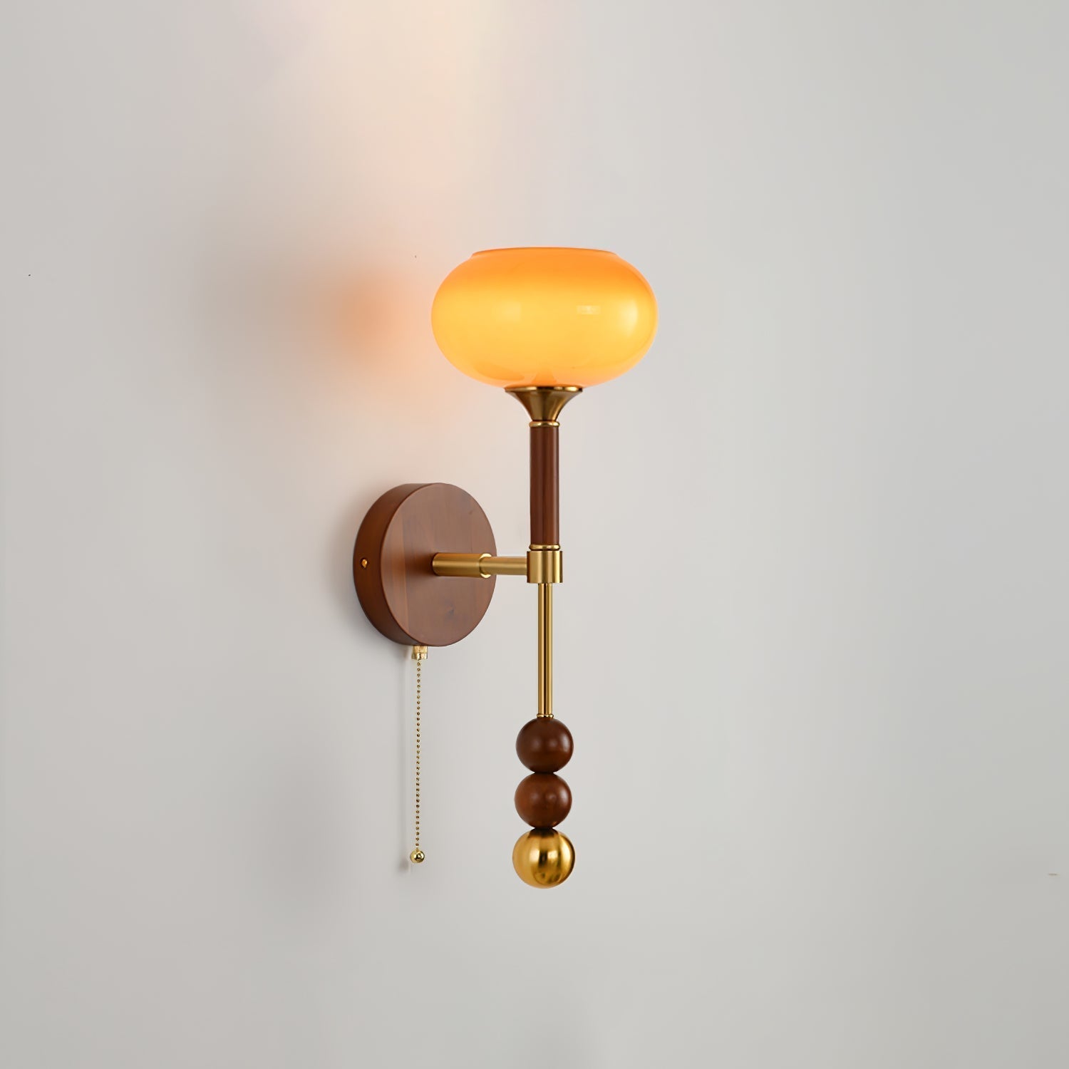 Roma Wall Sconce Model A1: ∅ 7.1″ x H 19.7″ / Single Wall lamp