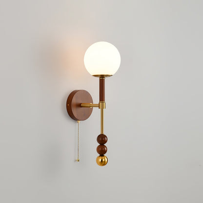 Roma Wall Sconce Model C1: ∅ 7.1″ x H 19.7″ / Single Wall lamp