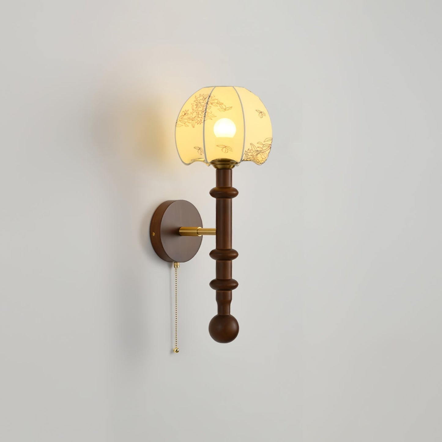 Roma Wall Sconce Model D2: ∅ 7.9″ x H 19.7″ / Single Wall lamp