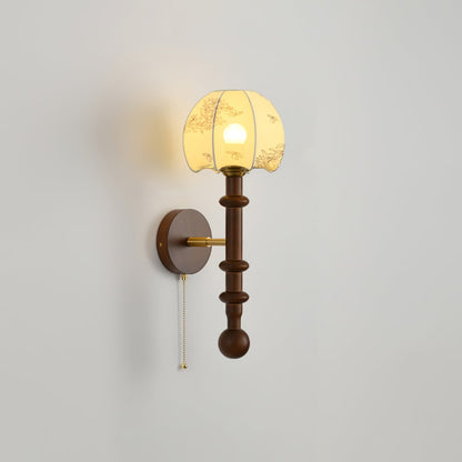 Roma Wall Sconce Model D2: ∅ 7.9″ x H 19.7″ / Single Wall lamp