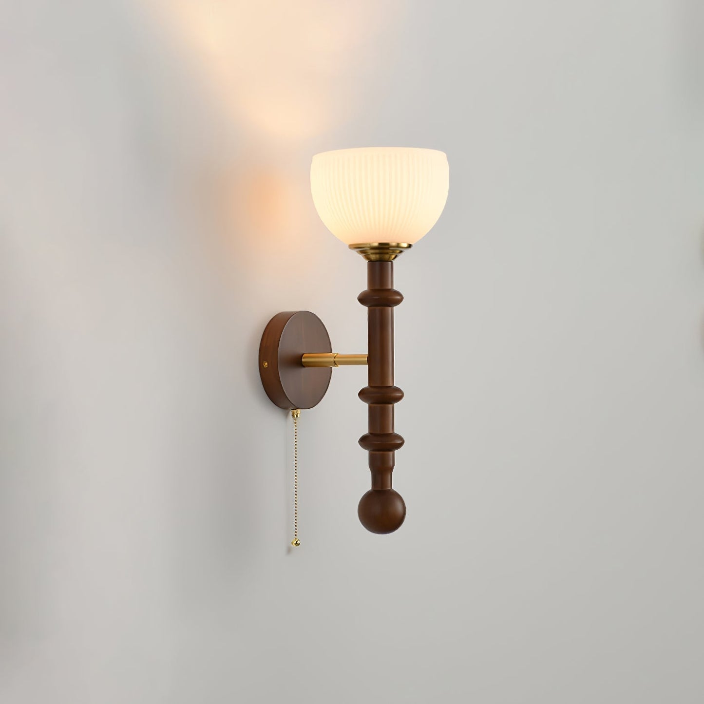 Roma Wall Sconce Model B2: ∅ 7.1″ x H 19.7″ / Single Wall lamp