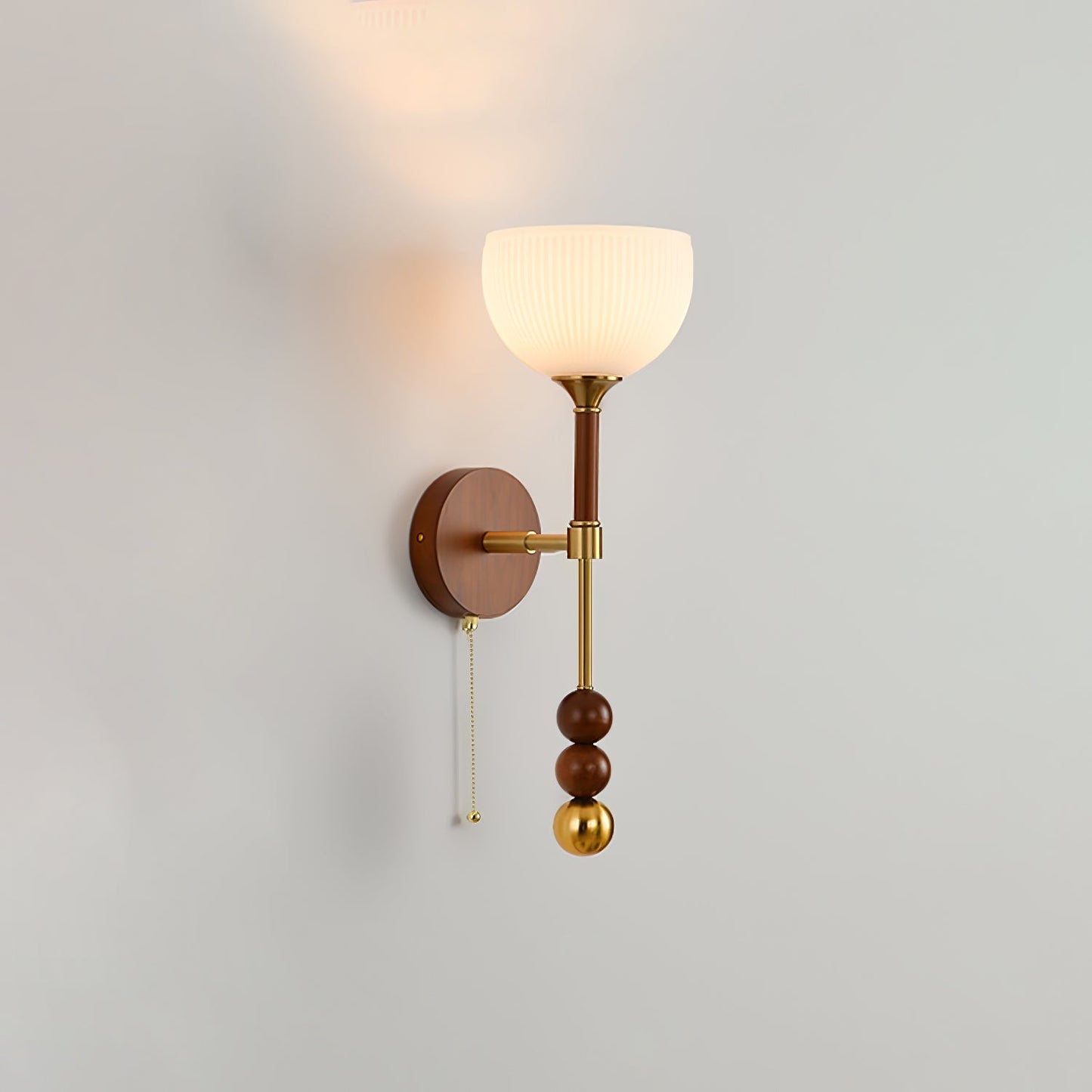 Roma Wall Sconce Model B1: ∅ 7.1″ x H 19.7″ / Single Wall lamp
