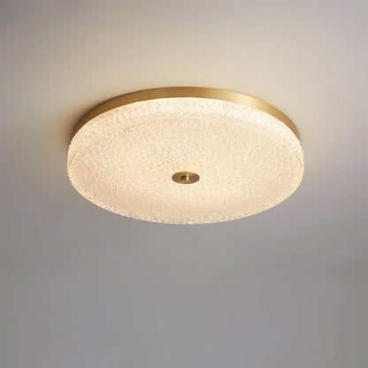 Frosted Dawn Ceiling Light ∅ 19.7″ x H 3.1″ / Dia 50cm x H 8cm / Brass / Warm Light Ceiling lamp