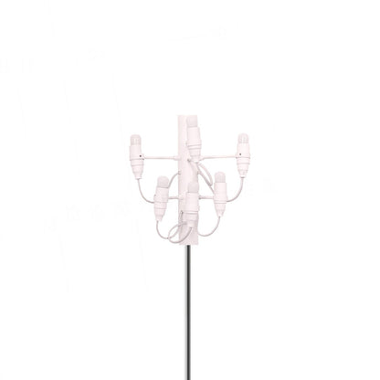 Fruit Plug-in Wall Lamp 6 Heads ∅ 9.5″ x H 10.6″ & 1 Piece / Matt White / US Plug Wall lamp