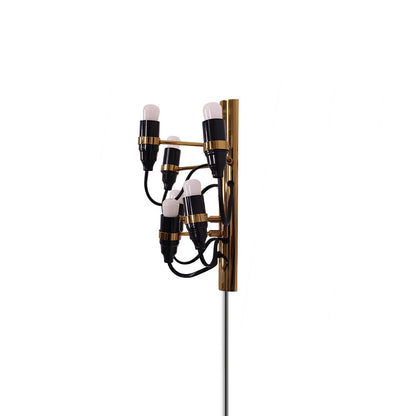 Fruit Plug-in Wall Lamp 6 Heads ∅ 9.5″ x H 10.6″ & 1 Piece / Gold / US Plug Wall lamp