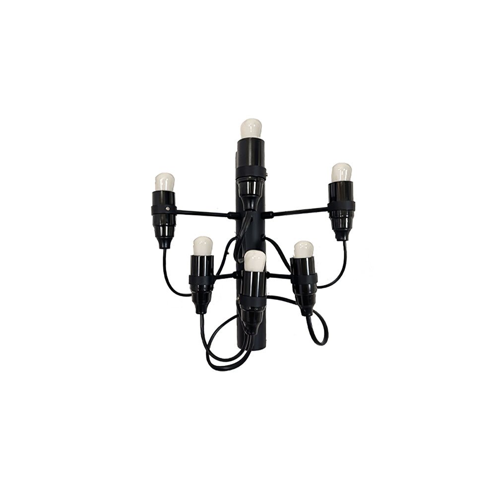 Fruit Wall Lamp 6 Heads ∅ 9.5″ x H 10.6″ / Dia 24cm x H 27cm / Matt black / 1 Piece Wall lamp