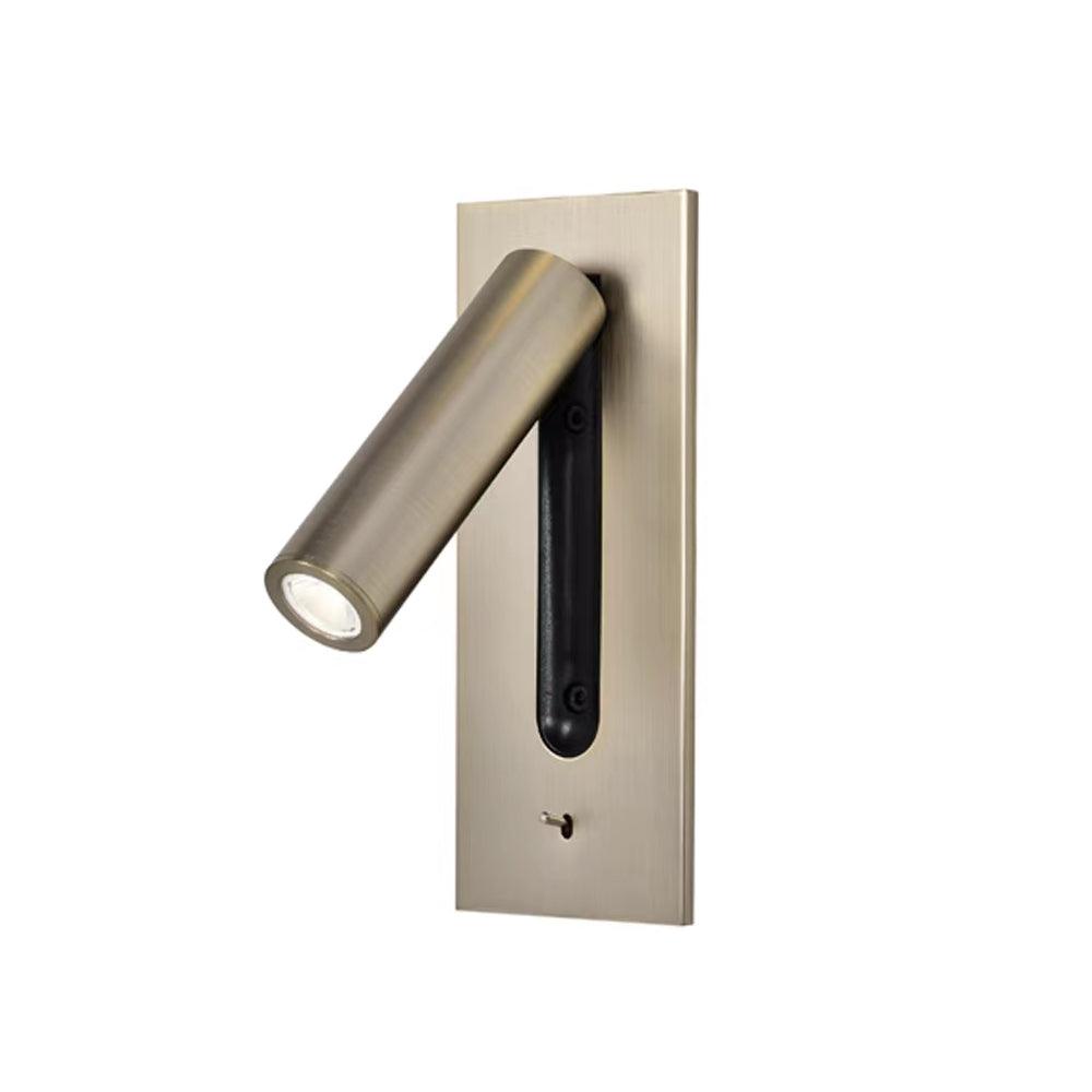 Folded Back Bedside Wall Lamp ∅ 3.1″ x H 7.2″ / Dia 7.8cm x H 18.3cm / Nickel / Warm White