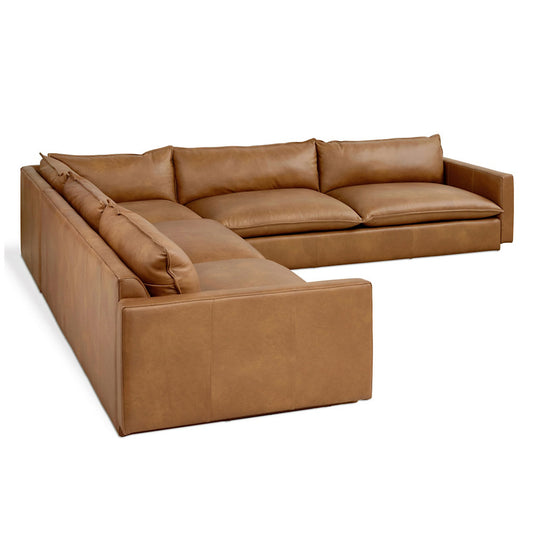 Sola Bi-Sectionala Leather Sofa