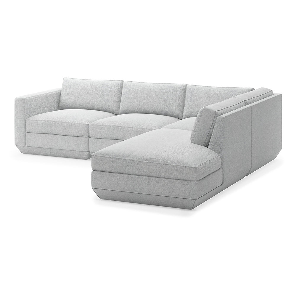 Podium Modular 4-Piece Lounge - Right Facing