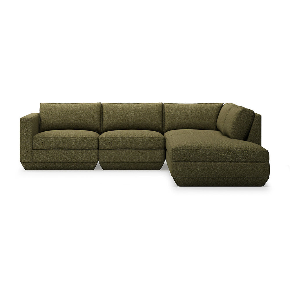 Podium Modular 4-Piece Lounge - Right Facing