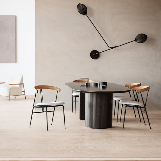 Moon Elliptical Oval Dining Table