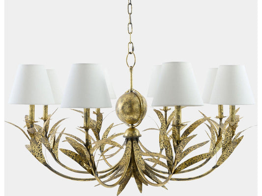 Global Views Victorian Antiqued Gold Chandelier