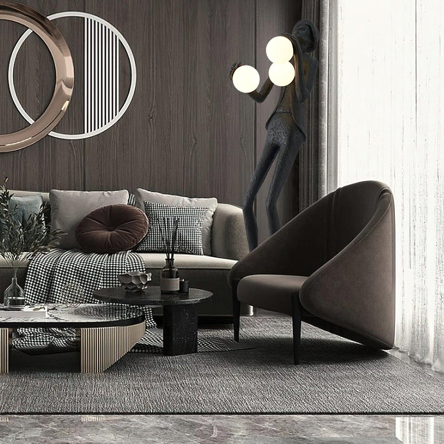 Gentleman Sculpture Floor Lamp Floor lamp