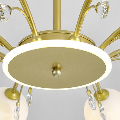 Glamorous Glass Raindrop Chandeliers