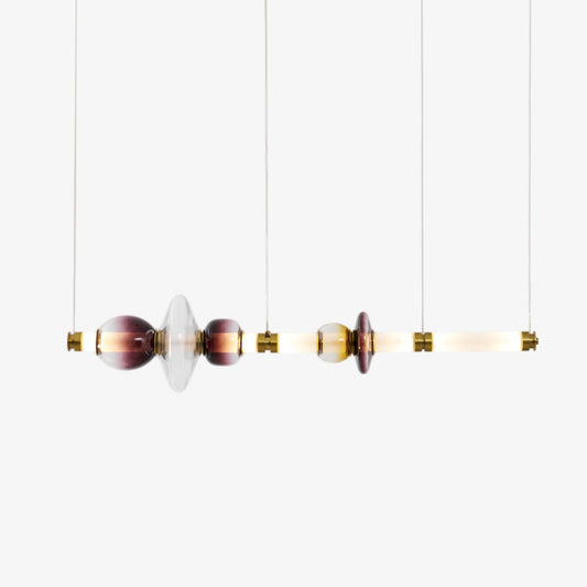 Glass Bead Linear Pendant Light