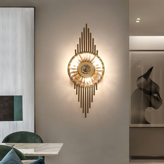Crystal Gear Gold Wall Light Wall lamp