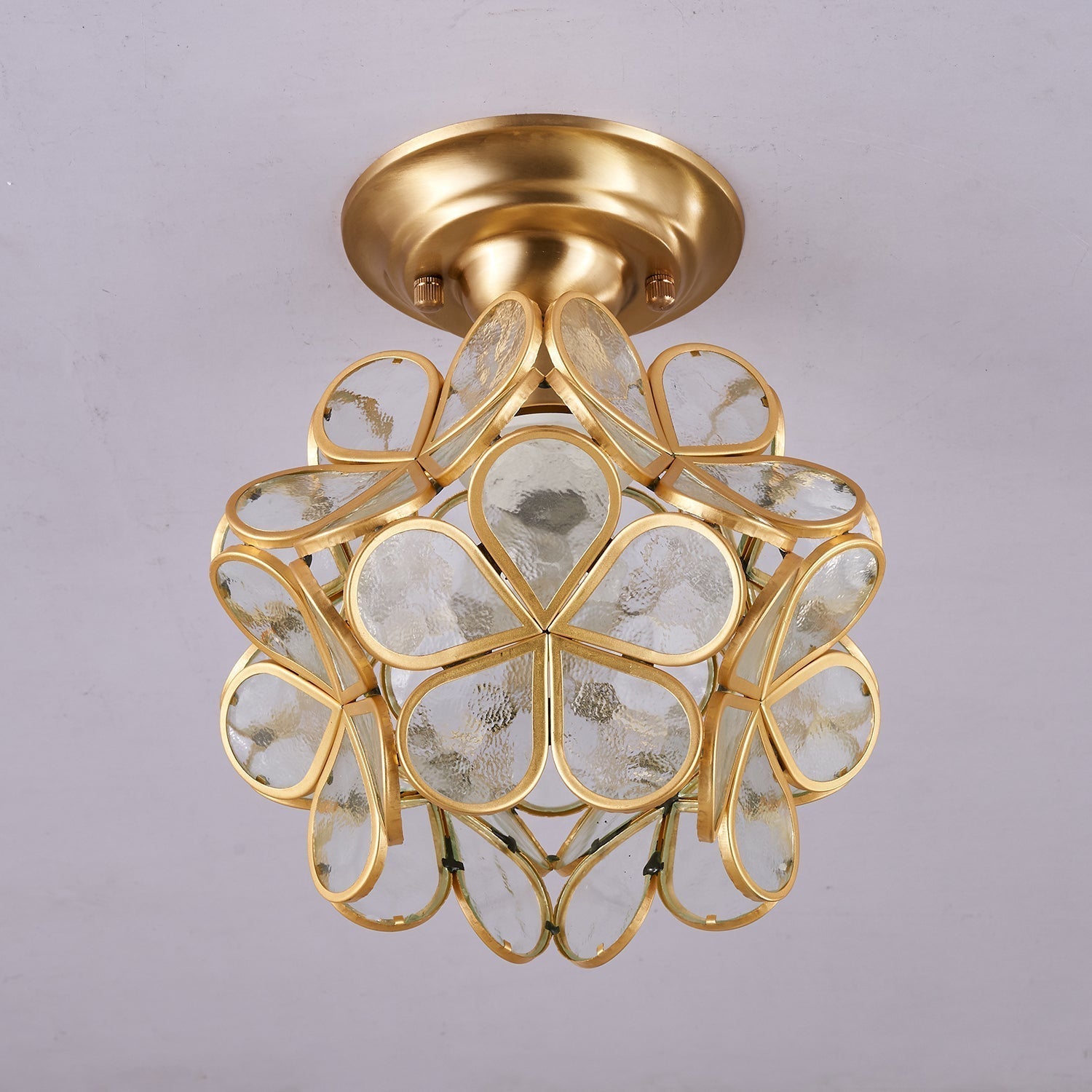 Golden Bloom Ceiling Light ∅ 7.9″ x H 7.9″ / Clear & Brass 1001 Ceiling lamp